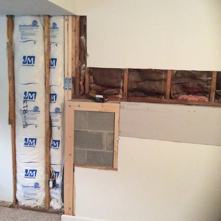 Wall insulation replacement during Contents Cleaning & Restoration in Moncks Corner